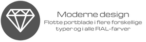 Knudsen Porte moderne og stilrene garageporte og ledhejseporte